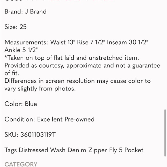 J Brand 811 Mid Rise Skinny Jeans in Dark Vintage - Picture 9 of 9